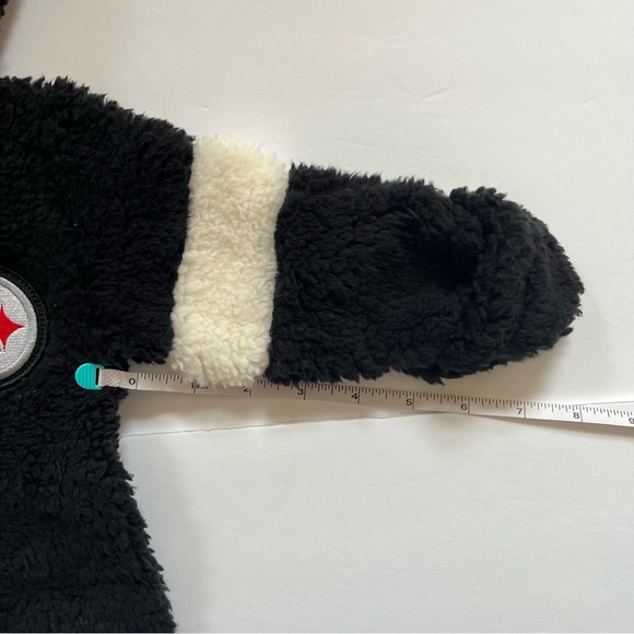 NWT Kids Steelers NFL Fleece Hooded Onesie - Picture 14 of 14